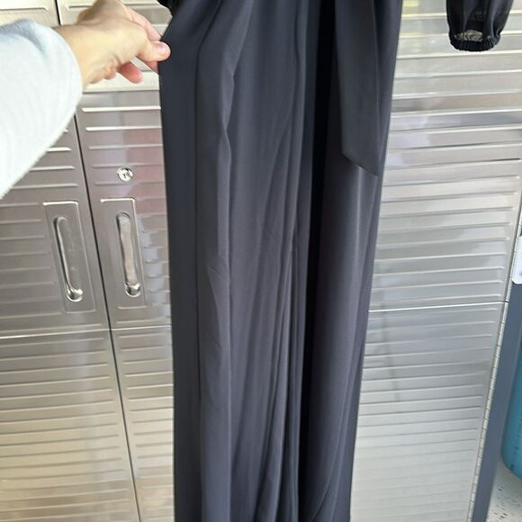 NWT Black Vneck Wide Leg Michael Kors Womens Jumpsuit small - Picture 6 of 11